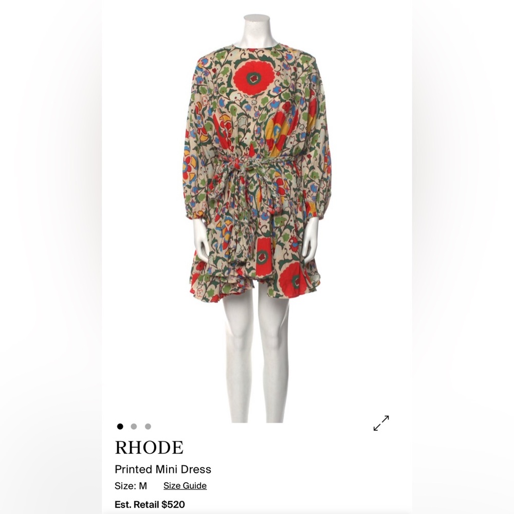 RHODE Multicolor Floral Dress